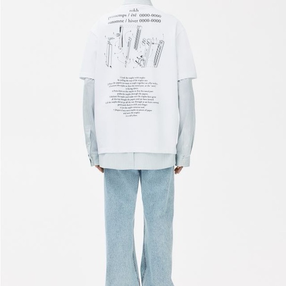 rokh H&M Printed t-shirt tee shirt NWT NEW WITH TAGS - Picture 3 of 4